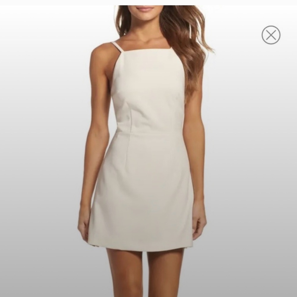 French Connection Whisper Light Square Neck Dress